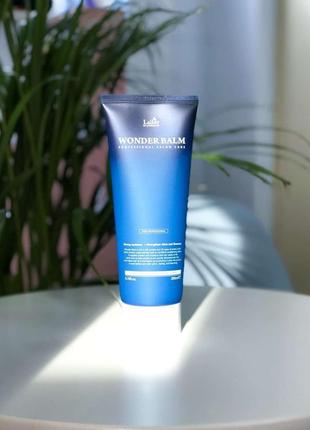 Кератиновий бальзам для ламкого волосся la'dor wonder balm 200ml2 фото