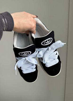 Кросівки adidas campus 00's core black white2 фото