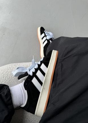 Кросівки adidas campus 00's core black white6 фото