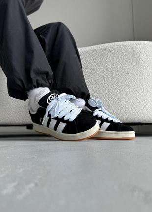 Кросівки adidas campus 00's core black white10 фото