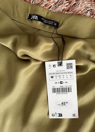 Шелковая юбка макси в бельевом стиле от zara10 фото