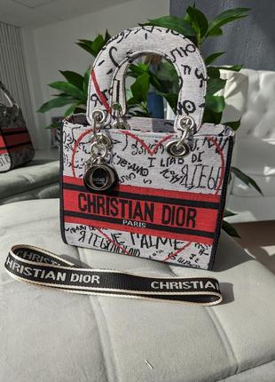 Женская сумка клатч кристиан диор серый  сердце   dior