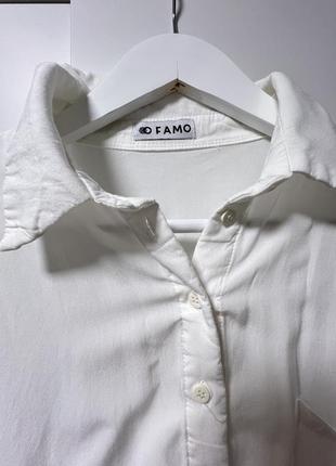 Белая легкая рубашка2 фото