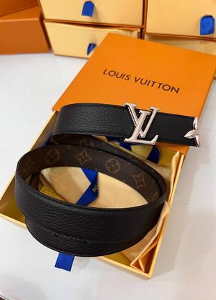 Ремень кожаный в стиле louis vuitton 2,5 см1 фото