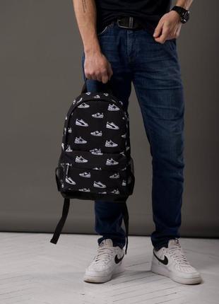 Рюкзак портфель спортивний чорний підлітковий на кожен день4 фото