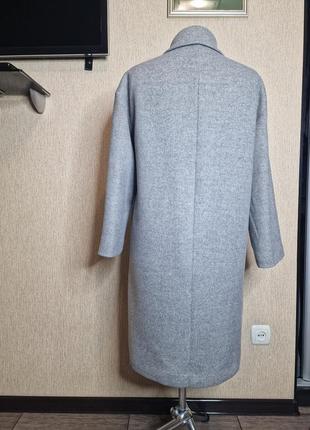 Пальто, пальто-рубашка от корейского бренда soup, 50% шерсть3 фото