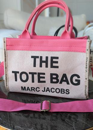 Сумка женская марк джейкобс мини малиновый  marc jacobs tote bag