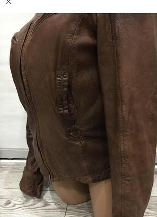 Брендовая кожаная курточка + сумка в 🎁5 фото