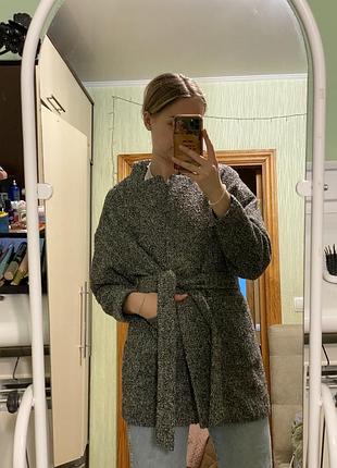 Пальто с поясом н & м