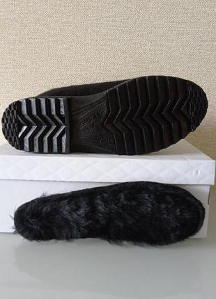 Бурки жіночі валянки зимові короткі чоботи на липучці угги теплі чорні 37р = 24 см10 фото