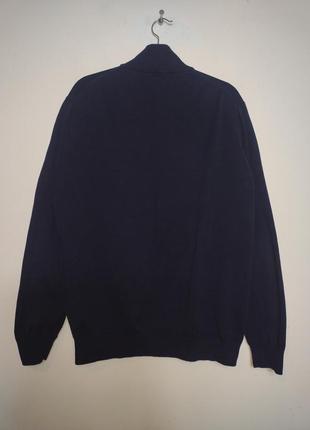 Gant premium cotton черный мужской свитер с карманами на молнии xl.4 фото