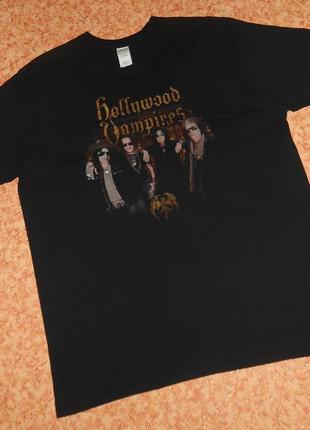 Футболка hollywood vampires/рок мерч