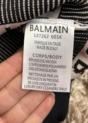 Трикотажное платье balmain4 фото