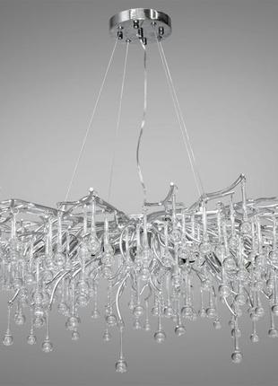 Сучасна кришталева люстра на 14 ламп brussels золото 607-1000gd