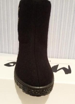 Зимние сапоги-валенки женские бурки угги чёрные короткие 42р = 27 см7 фото