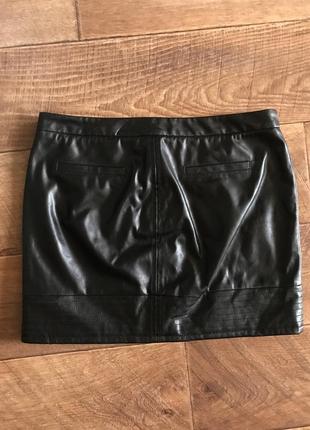 Victoria's secret leather moto miniskirt шикарная оригинальная юбка3 фото