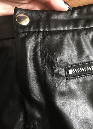 Victoria's secret leather moto miniskirt шикарная оригинальная юбка4 фото