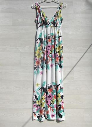 Мягенькое красивое длинное цветочное платье esmara