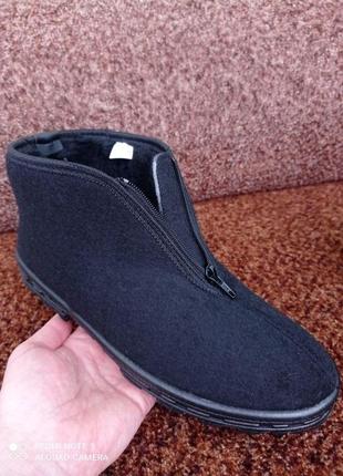 Бурки чоловічі валянки теплі зимові черевики на блискавці чорні угги 41р = 26.5 см4 фото