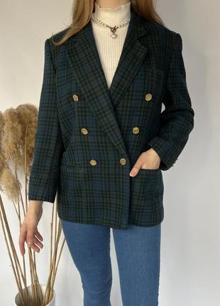 Двубортный ретро пиджак жакет блейзер пальто