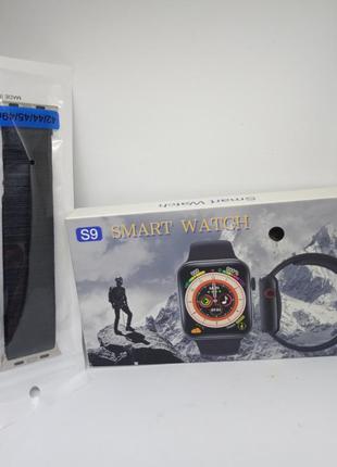 Smart watch 9 nfc bt + тканинний ремінь4 фото