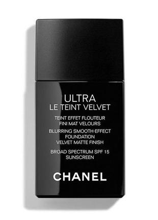 Тональный флюід для обличчя chanel ultra le teint velvet, spf 15, bd21, 30 мл1 фото