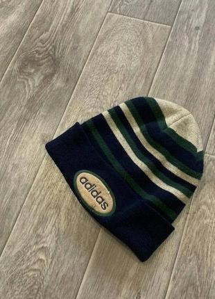 Adidas винтаж ретро шапка rare vintage 90s big logo track hat winter