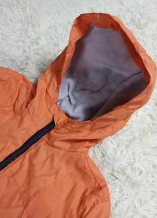 Куртка ветровка дождевик на флисе.2 фото