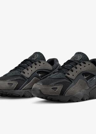 Кросівки nike air huarache runner casual shoes black/brown dz3306-002