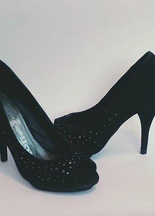 Разпродажа !! нарядні туфлі з відкритим носком іспанського бренду взуття xti