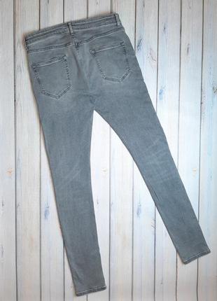 💥1+1=3 стильные мужские серые зауженные джинсы topman, размер 44 - 462 фото