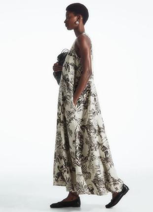 Лляна сукня максі з принтом cos 12270580014 фото