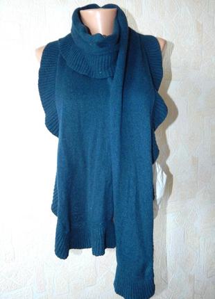 Довгий шарф  шерсть ангора