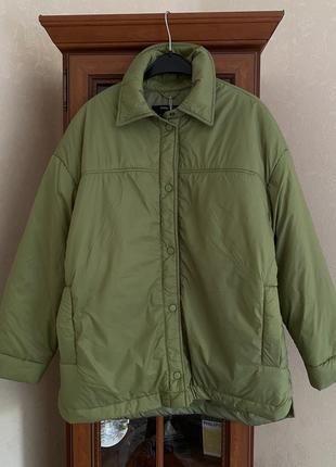 Комфортный бомбер куртка - рубашка sinsay курточка2 фото