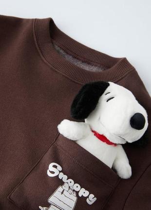 Свитшот snoopy с легким утеплением zara4 фото