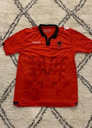 Футбольна футболка албанія macron albania national team soccer jersey football shirt