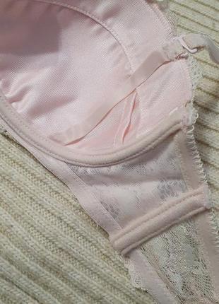 Красивый бюстгальтер лиф лифчик верх бюстье нежно розовый цвет поролон и косточки 75b7 фото