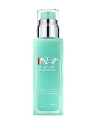 Biotherm homme aquapower moisturizing & nourishing face gel — зволожувальний і живильний гель.1 фото