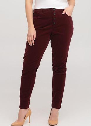 Брендові вельветові штани з кишенями yessica by c&amp;a етикетка1 фото