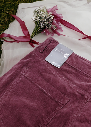 Брендовые вельветовые брюки с карманами yessica by c&a этикетка7 фото