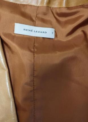 Куртка-піджак із рудої шкіри.8 фото