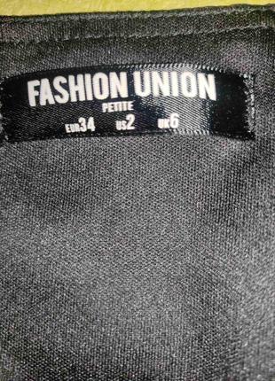 Платье коричневое с золотом на запах "fashion union"3 фото