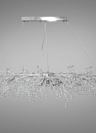 Сучасна кришталева люстра на 15 ламп brussels хром 607-l1500ch