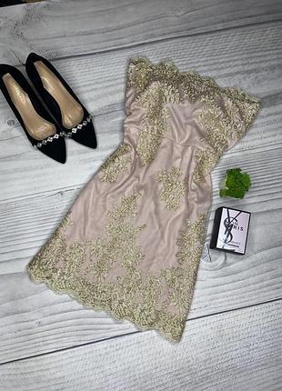 Сукня з мереживом коктельна prettylittlething