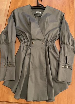 Платье - рубашка украинского бренда из полированного итальянского коттона