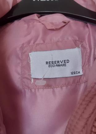 Демисезонная стеганая куртка с капюшоном reserved 8 лет8 фото