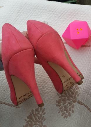 Базові рожеві яскраві туфельки tamaris5 фото