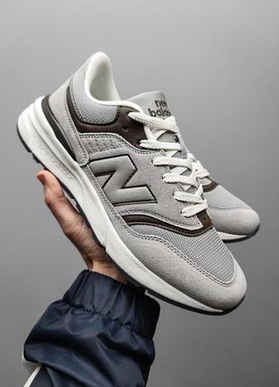 Мужские кроссовки new balance 997 gray / brown6 фото