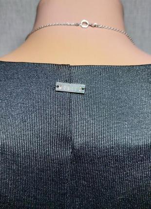 Черная футболка свободного кроя mohito. размер 44-46, м.6 фото