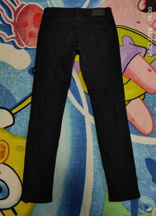 Фирменные,кольные,черные джинсы для мальчика 13-14 лет3 фото